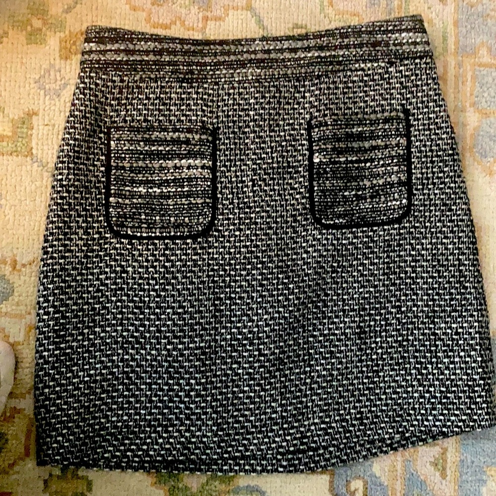 Black plaid skirt